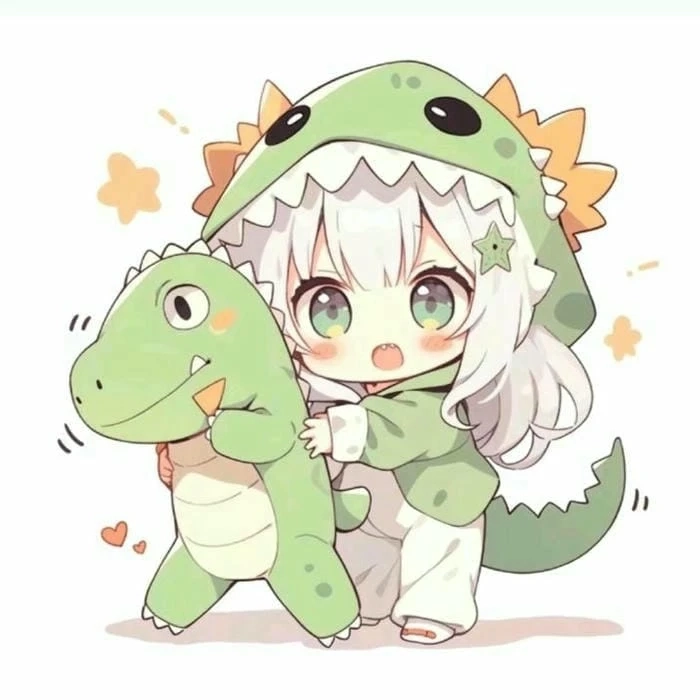 Anime chibi nữ cute với tạo hình dễ thương đầy sinh động