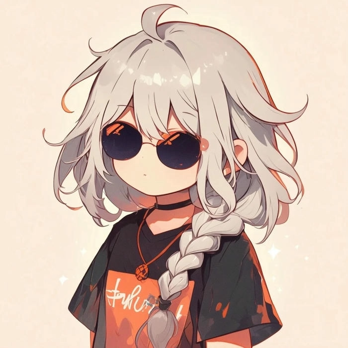 Ảnh chibi ngầu nữ với vẻ đẹp bí ẩn cuốn hút ánh nhìn