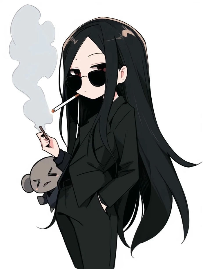 Ảnh nữ chibi ngầu với phong cách mạnh mẽ đầy quyền lực