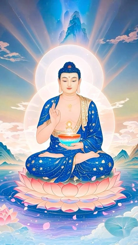 Hình ảnh Phật Dược Sư rạng ngời giữa ánh lưu ly