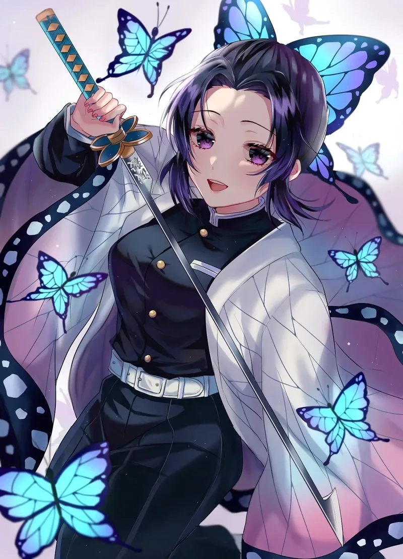 Shinobu fanart với nét vẽ tinh tế và đầy nghệ thuật
