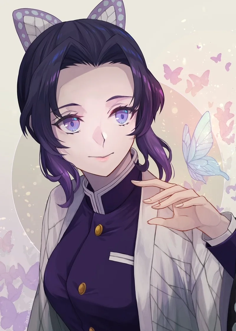 Shinobu Kochou fanart mang vẻ đẹp dịu dàng, cuốn hút