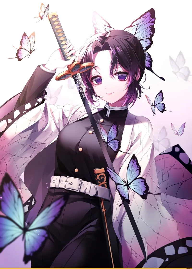 Fanart Shinobu thể hiện nét đẹp bí ẩn và mạnh mẽ