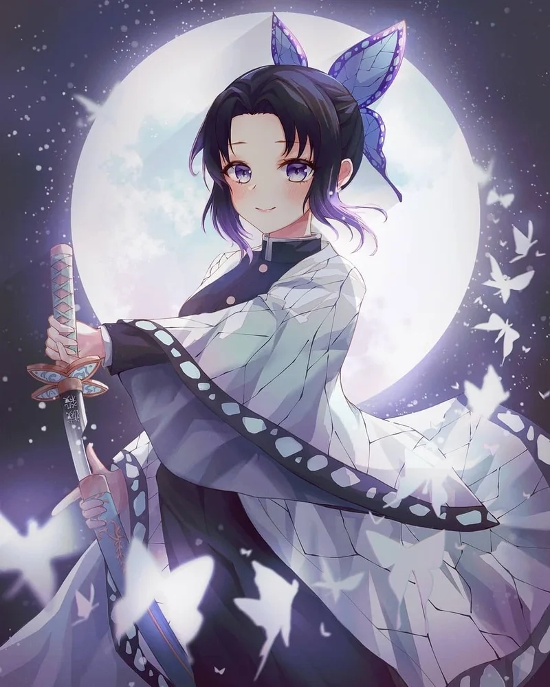 Shinobu fanart Pinterest với màu sắc cuốn hút, tinh tế
