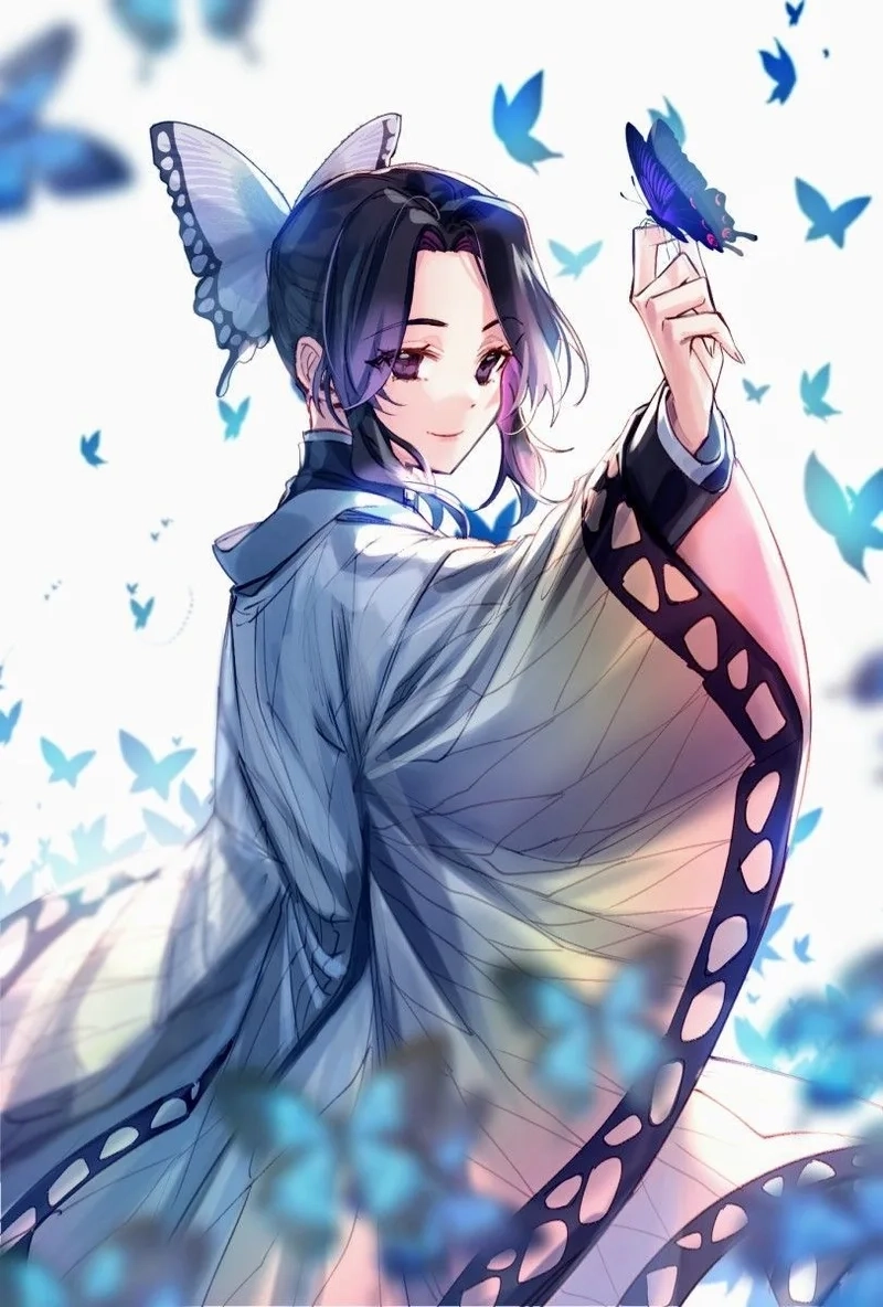Shinobu cute fanart mang phong cách ngọt ngào, nhẹ nhàng
