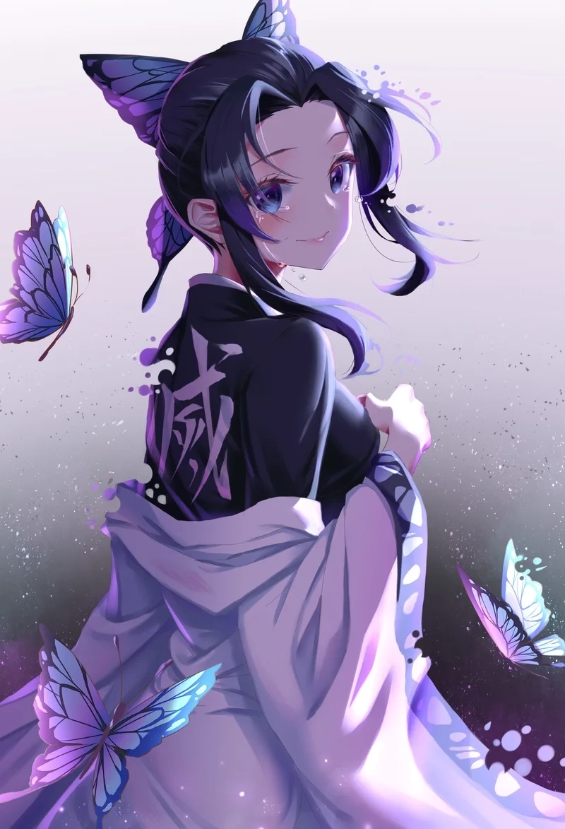 Ảnh Shinobu fanart đầy sáng tạo với nét vẽ tinh xảo