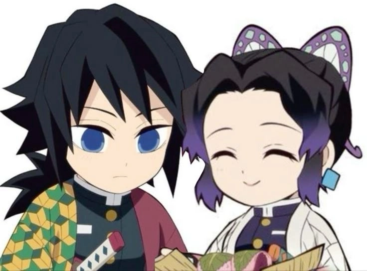 Ảnh Shinobu và Tomioka chibi dễ thương đầy ấn tượng