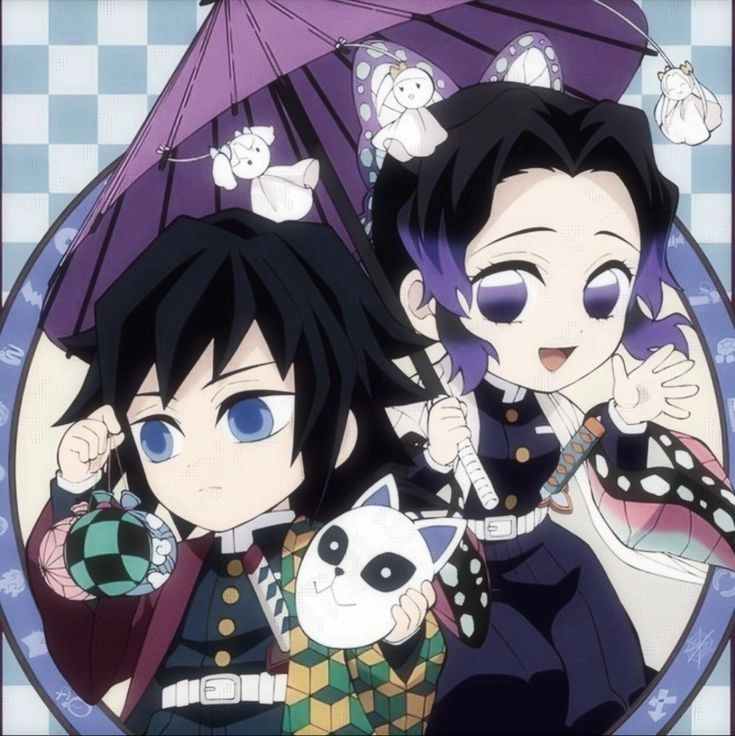 Shinobu x Tomioka chibi cute khiến fan tan chảy