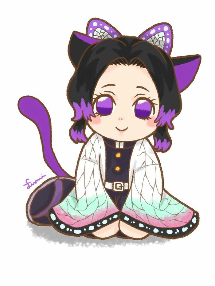 Hình ảnh Shinobu chibi cute thu hút mọi ánh nhìn