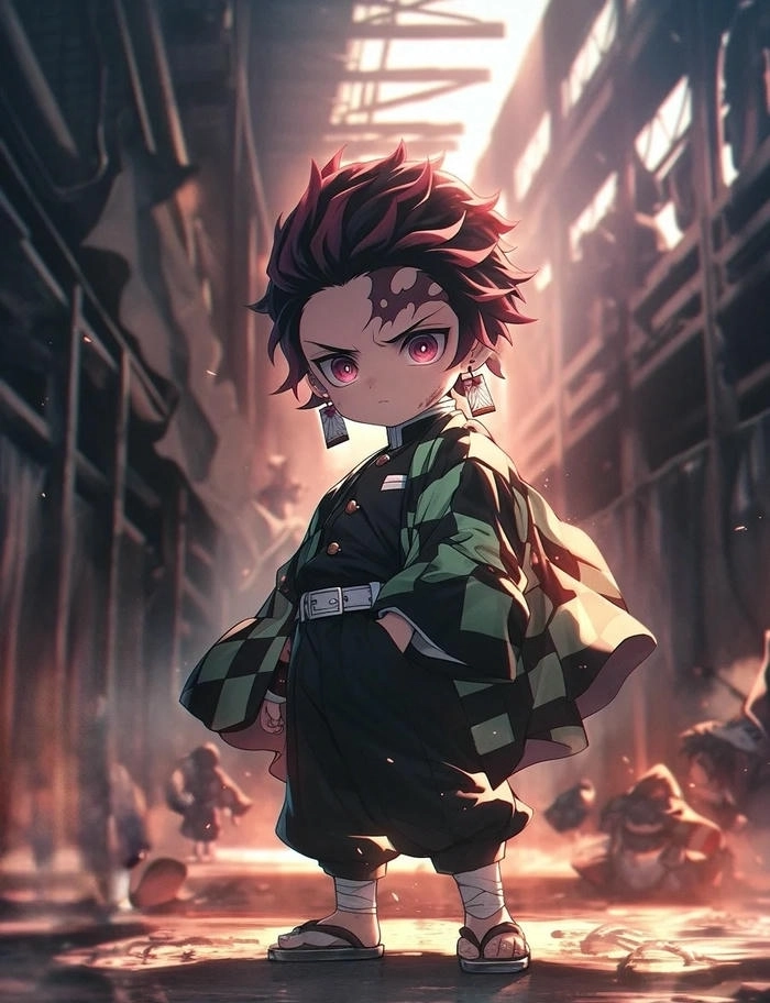 Thanh Gươm Diệt Quỷ chibi Tanjiro mang đến nét vui nhộn