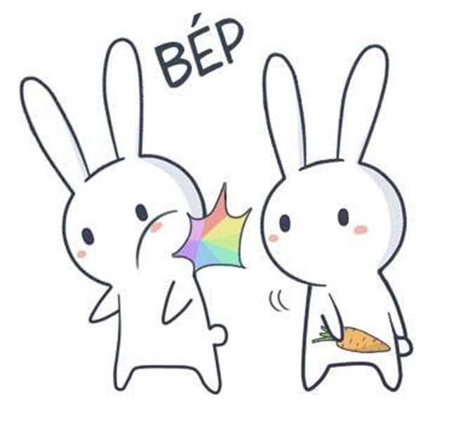 Hình nền thỏ bảy màu cute giúp màn hình thêm sinh động