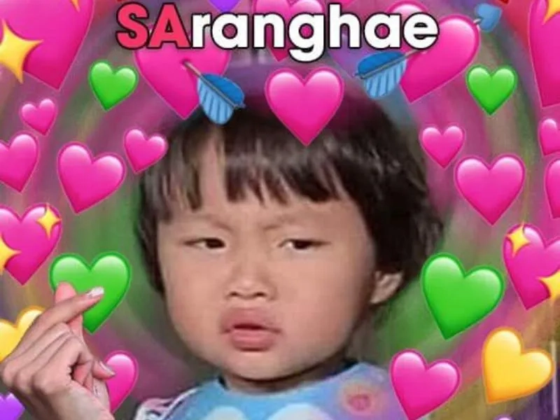 Ảnh meme yêu thương thể hiện tình cảm chân thành