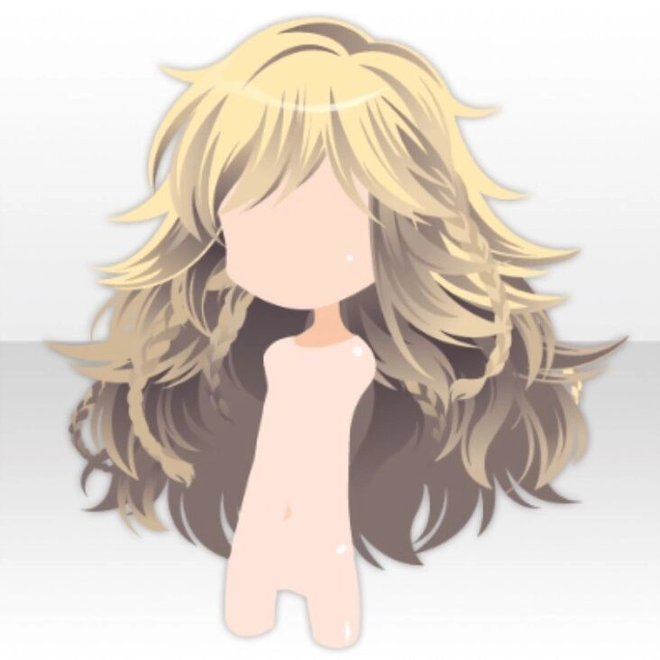 Tóc chibi nữ cute với những lọn tóc bồng bềnh dễ thương