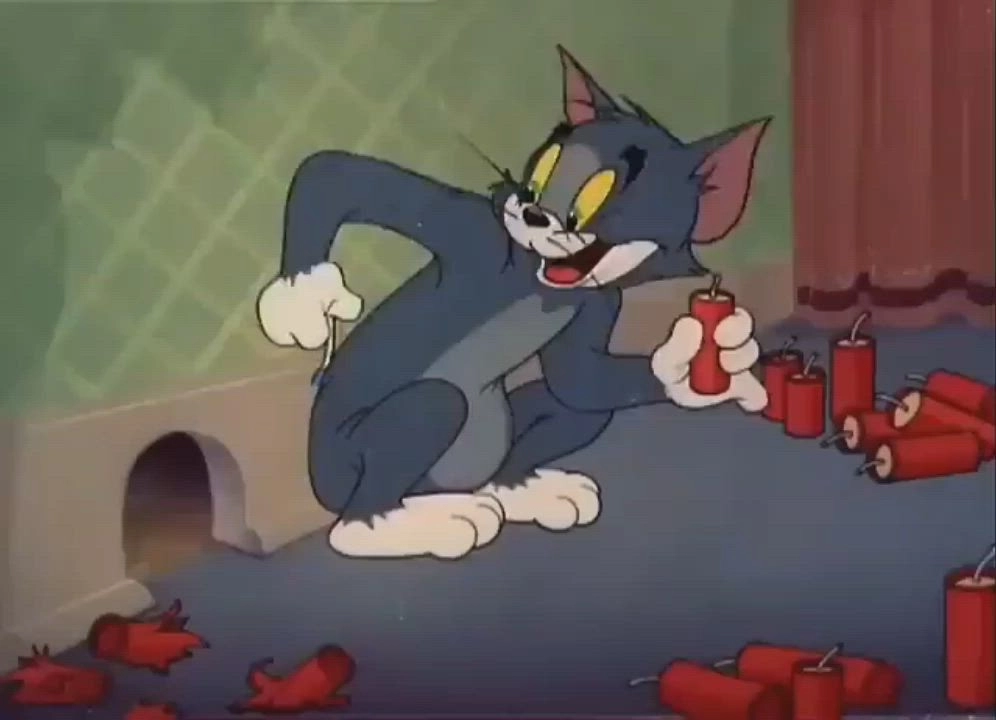 Ảnh meme Tom và Jerry với những tình huống lầy lội