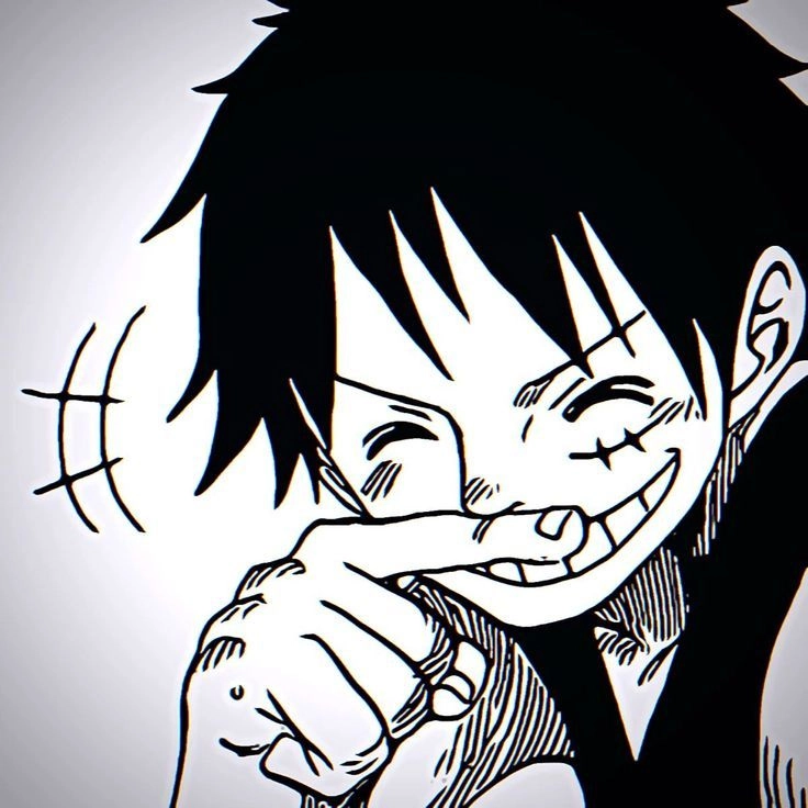 Hình vẽ Luffy cute với biểu cảm sống động và tinh thần tự do