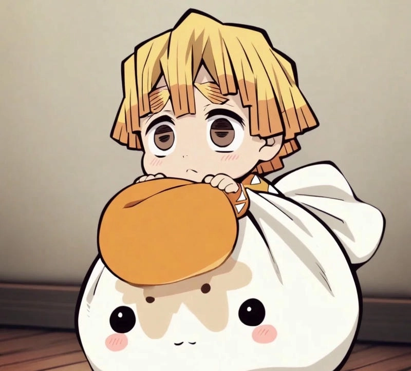 Vẽ Zenitsu chibi với đường nét đáng yêu đầy cuốn hút