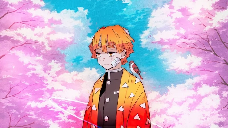Ảnh Kimetsu Yaiba Zenitsu ngầu thể hiện uy phong đỉnh cao