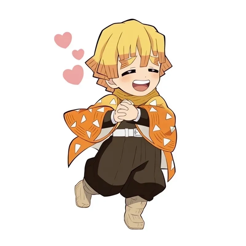 Ảnh Zenitsu cute với biểu cảm đáng yêu khó cưỡng