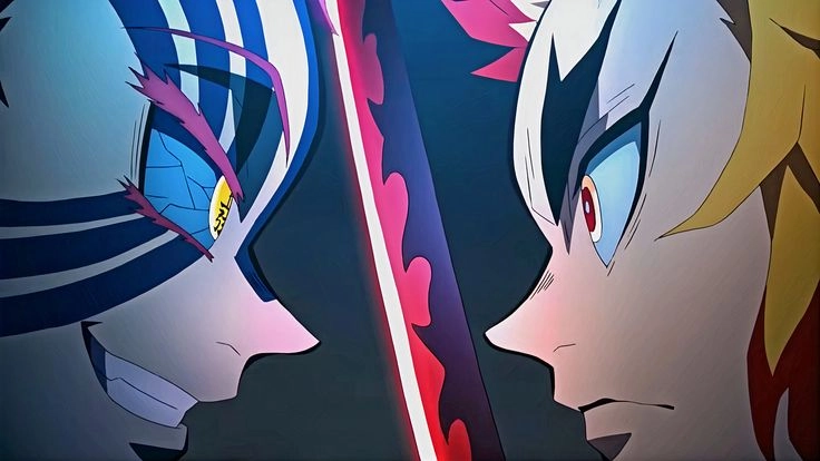 Hình ảnh Rengoku vs Akaza chạm đến trái tim