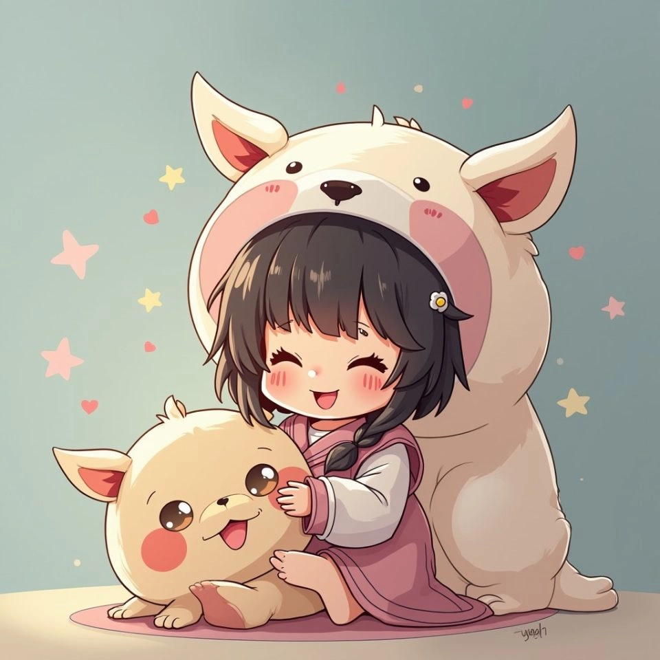 Anime ảnh chibi mang nét đẹp hài hòa vui tươi tràn đầy năng lượng