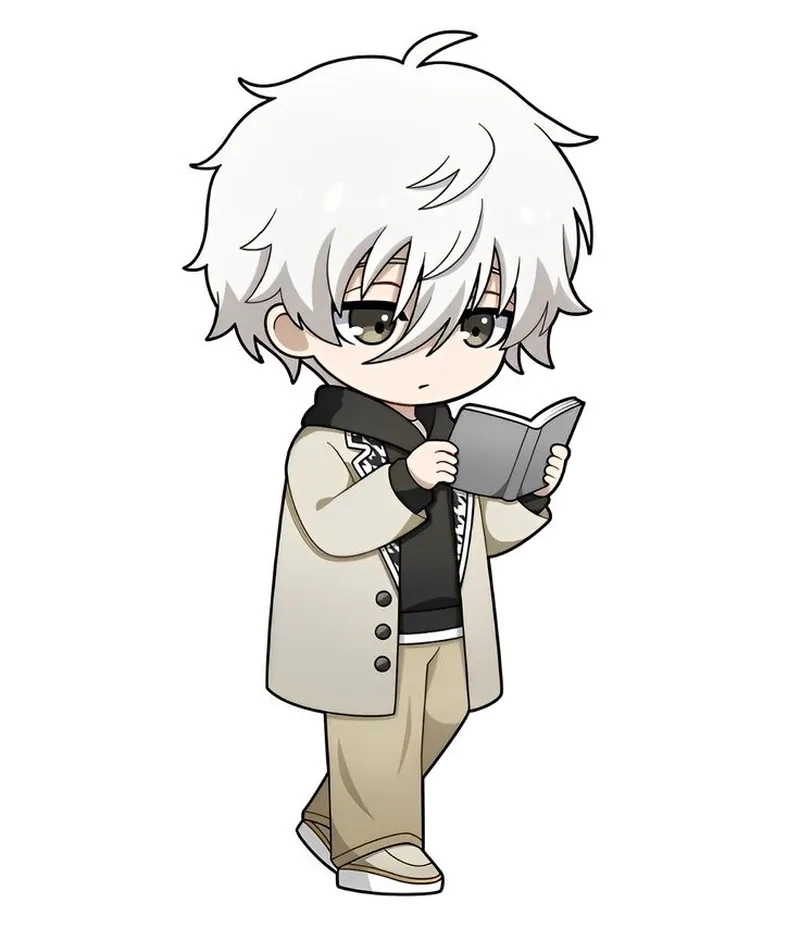 Hình anime chibi nam ngầu đầy khí chất anh hùng