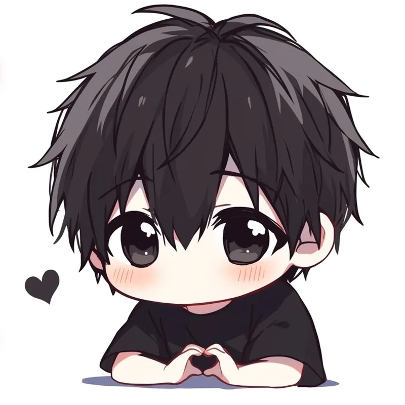 Anime cute chibi nam với tạo hình dễ mến và gần gũi