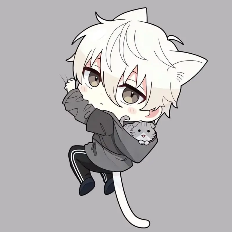 Hình chibi nam cute có thần thái khó cưỡng