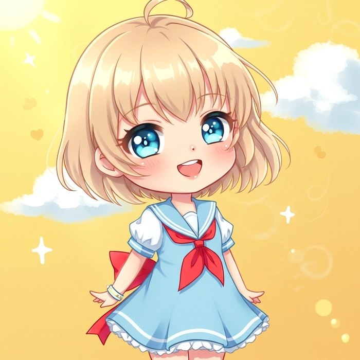 Ảnh chibi nữ cute tinh tế và đầy cảm xúc