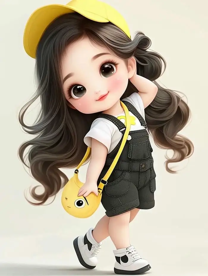 Anime chibi nữ cute tỏa sáng với nét vẽ tinh tế