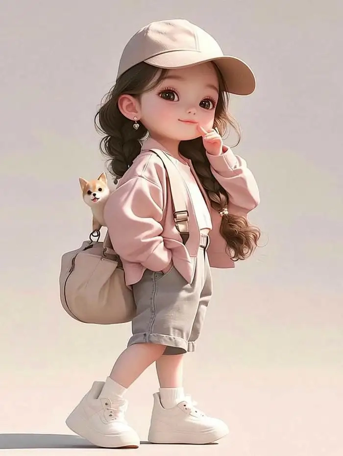 Anime cute nữ tạo hình mềm mại, dễ mến