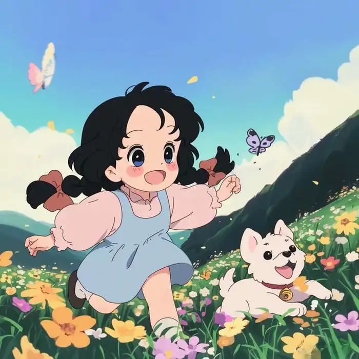 Hình anime chibi cute nữ toát lên vẻ đẹp mong manh