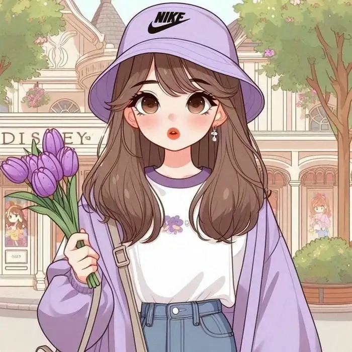 Hình ảnh cute chibi nữ cuốn hút ánh nhìn dịu dàng
