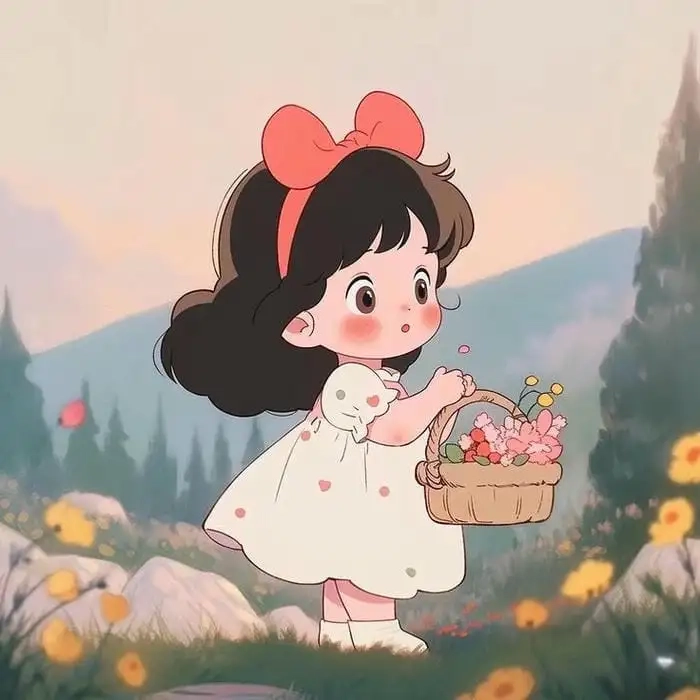 Ảnh cute nữ chibi mang nét đẹp trong trẻo hồn nhiên