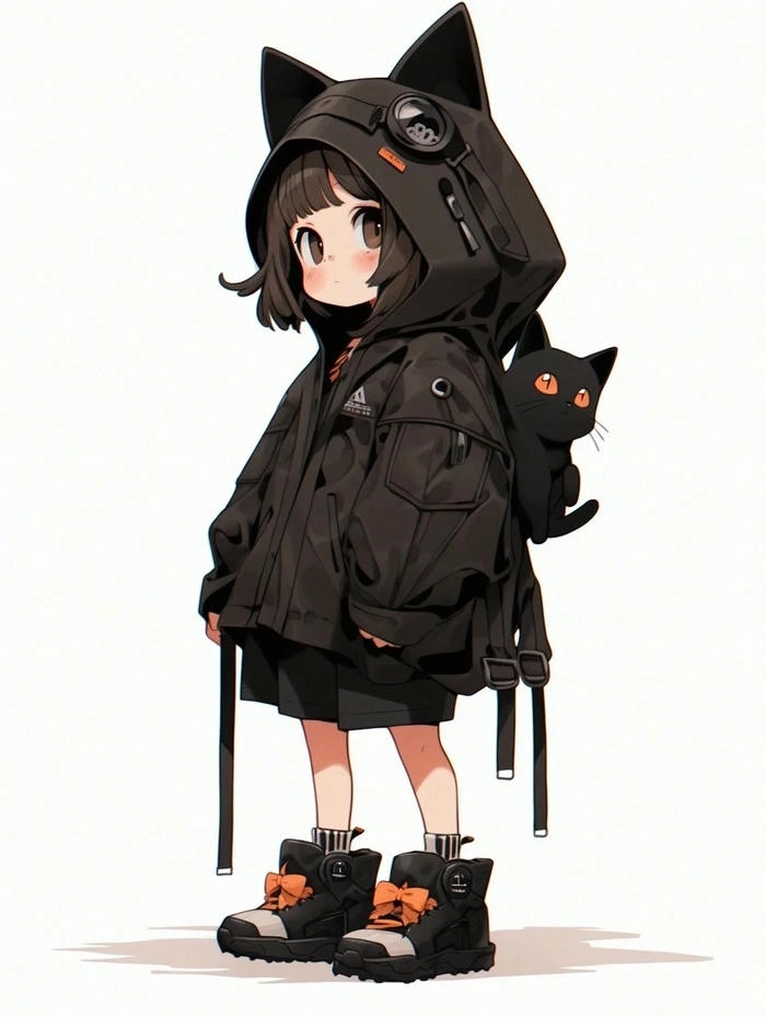 Hình ảnh chibi ngầu nữ đẹp chất như minh tinh