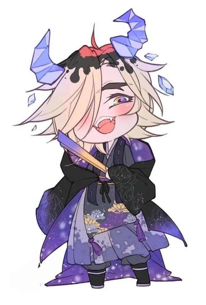 Demon Slayer Douma Chibi đậm chất phản diện đẹp