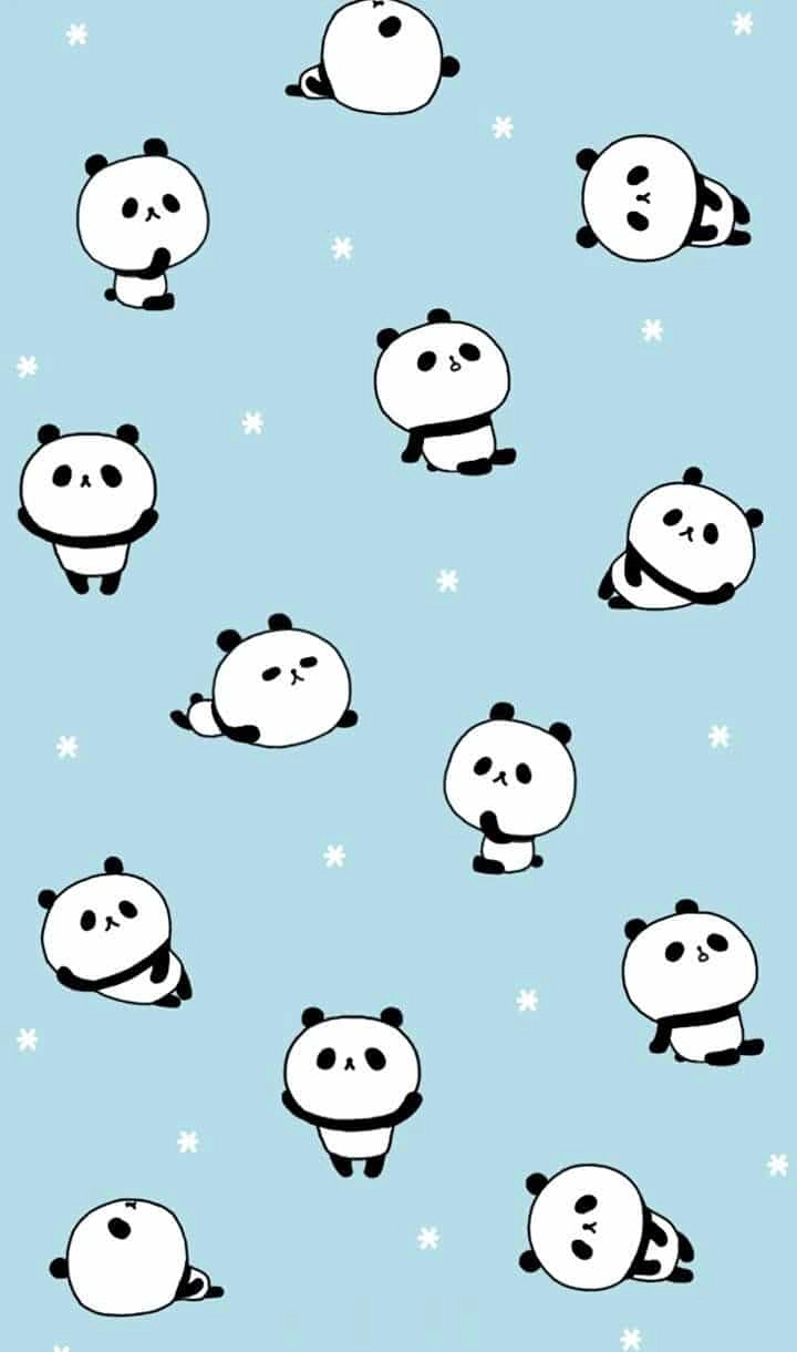 Gấu panda chibi panda nhỏ nhắn với nét vẽ ngộ nghĩnh