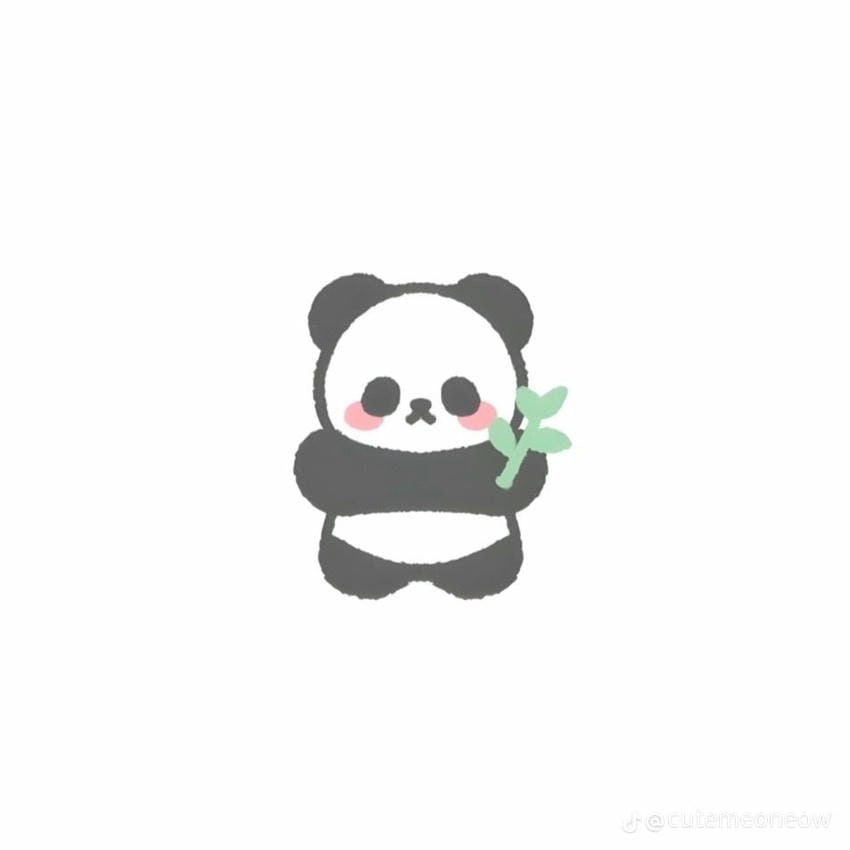 Panda chibi cute panda chibi siêu đáng yêu kawaii
