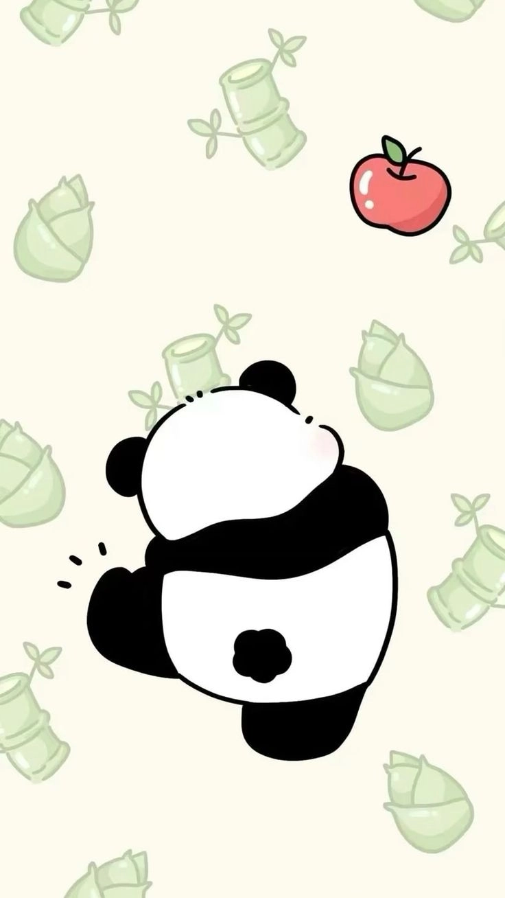 Panda cute chibi panda chibi với nét vẽ siêu cute