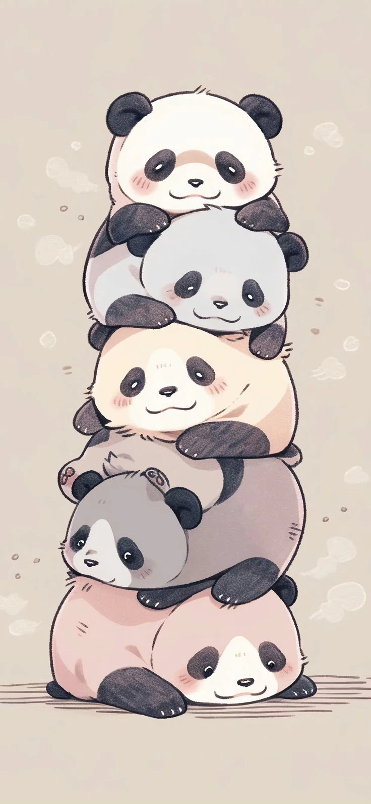 Chibi panda bear gấu panda chibi đáng yêu ngộ nghĩnh