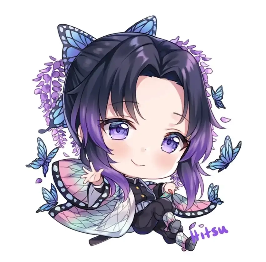 Demon Slayer Shinobu Chibi vừa đẹp vừa sát khí