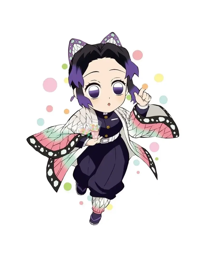 Shinobu Chibi Drawing tinh xảo đến từng đường nét