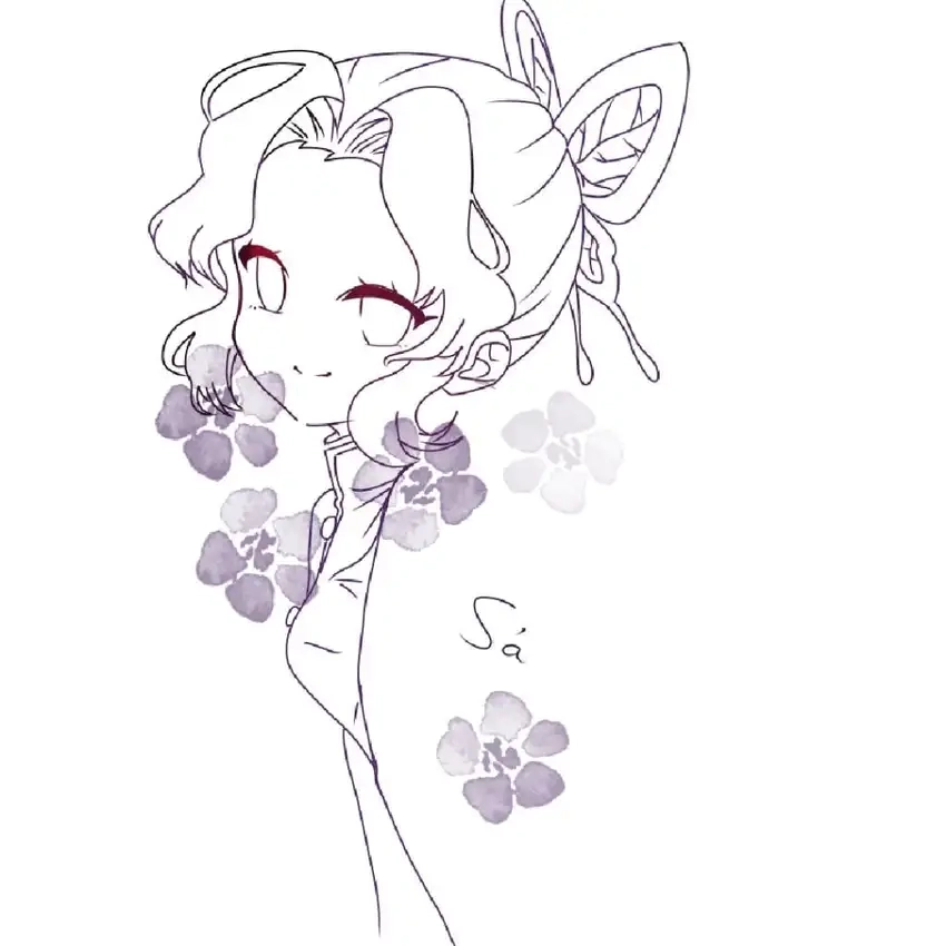 Shinobu Chibi Official Art đậm chất cổ điển