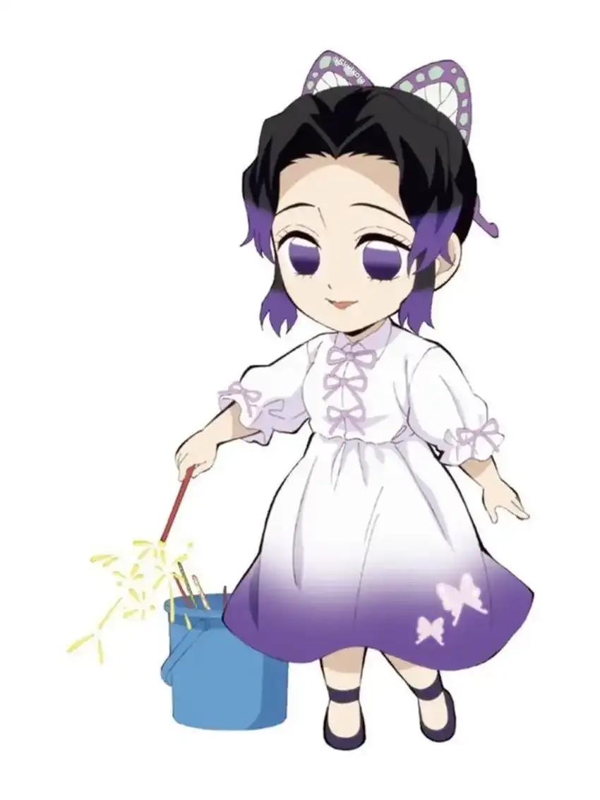 Shinobu Chibi Anime đẹp đến mức không tưởng