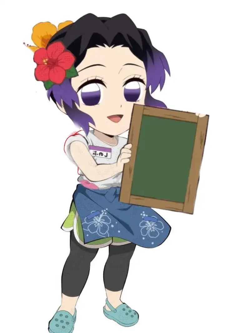 Vẽ Shinobu chibi cute sáng tạo 