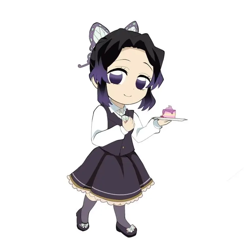Hình Shinobu cute với nụ cười trong trẻo