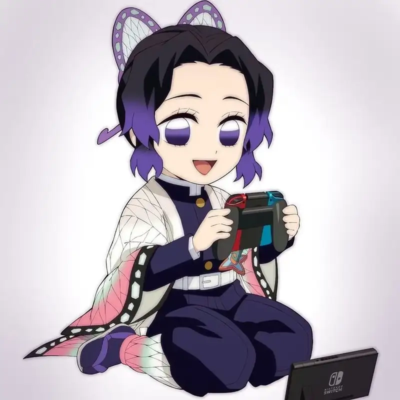 Hình ảnh Shinobu cute với vẻ đẹp dịu dàng