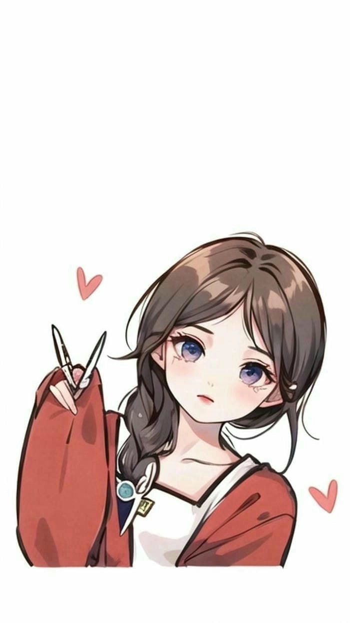 Avatar cute anime nữ sáng bừng năng lượng trẻ