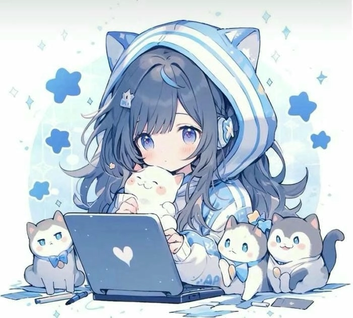 Avatar cute chibi nữ đáng yêu khó cưỡng