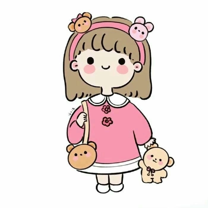 Avatar nữ cute chibi nhỏ xinh đầy sức hút
