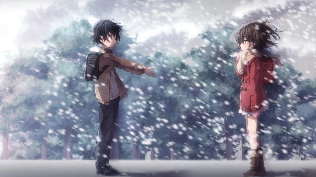 Anime ảnh cặp lưu giữ khoảnh khắc yêu